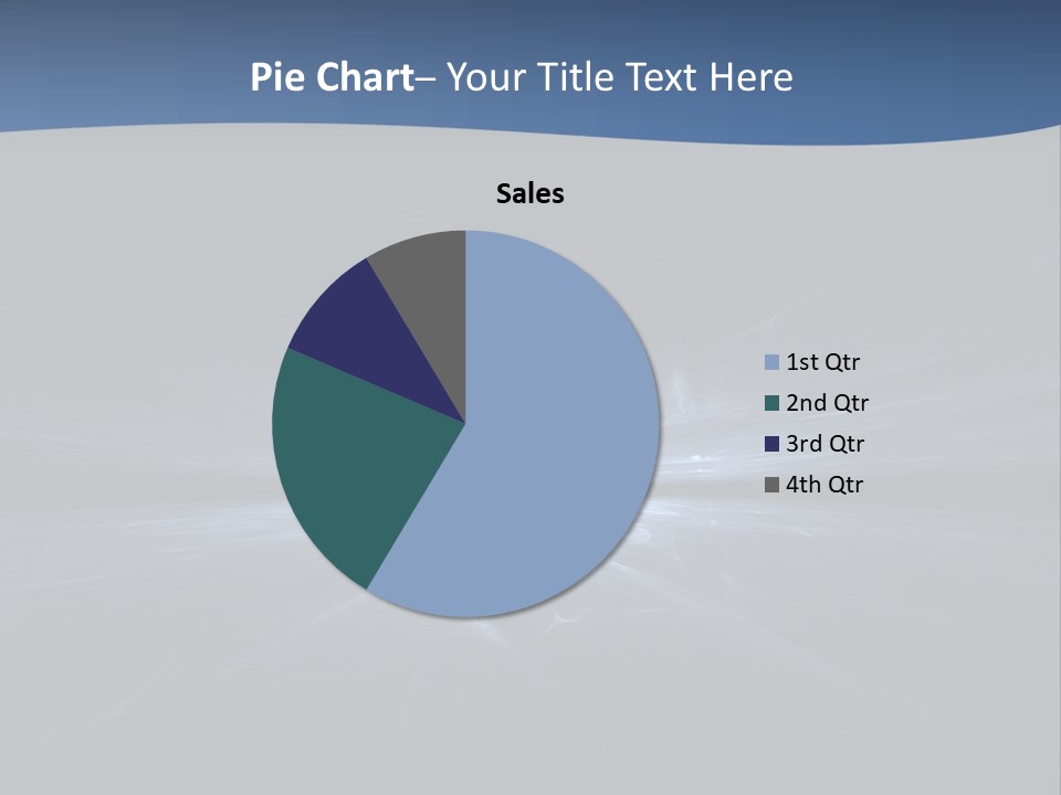 A Black And Blue Background With A White Light PowerPoint Template