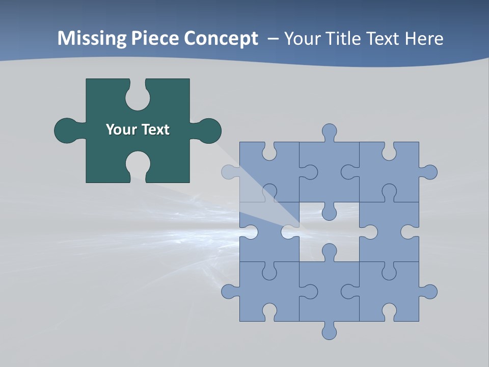 A Black And Blue Background With A White Light PowerPoint Template