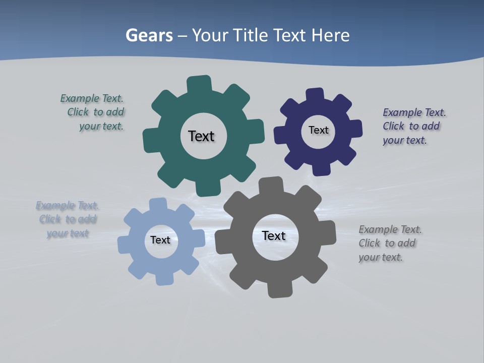 A Black And Blue Background With A White Light PowerPoint Template