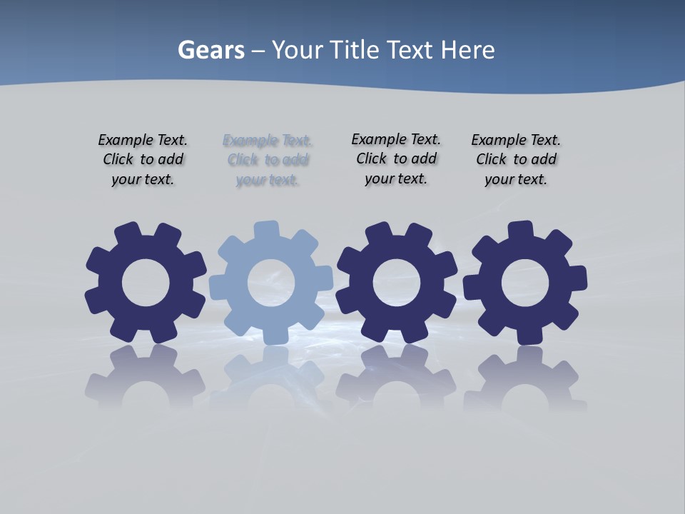 A Black And Blue Background With A White Light PowerPoint Template