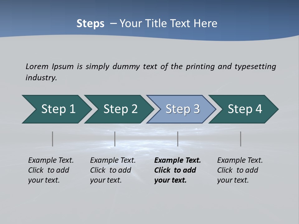 A Black And Blue Background With A White Light PowerPoint Template