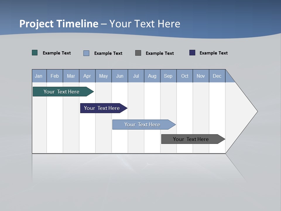 A Black And Blue Background With A White Light PowerPoint Template