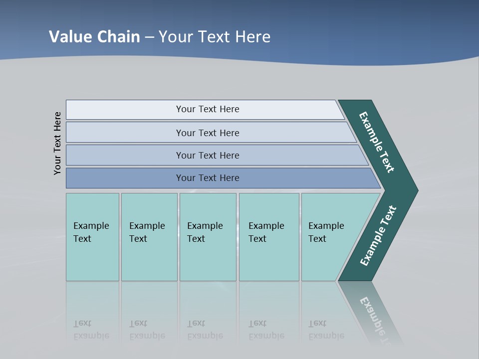 A Black And Blue Background With A White Light PowerPoint Template