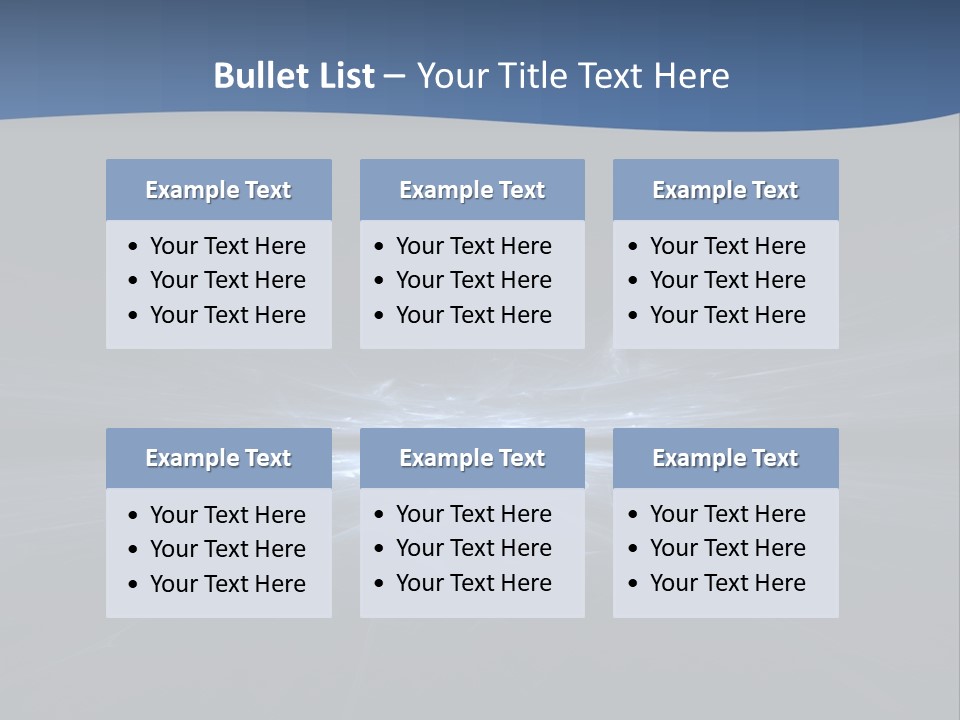 A Black And Blue Background With A White Light PowerPoint Template