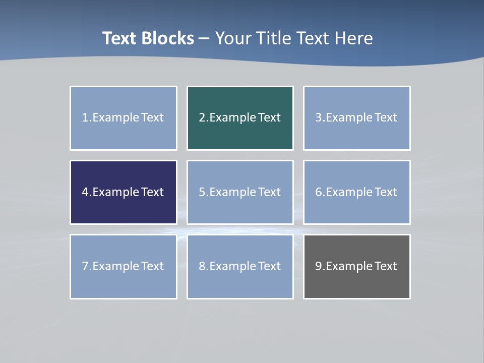 A Black And Blue Background With A White Light PowerPoint Template