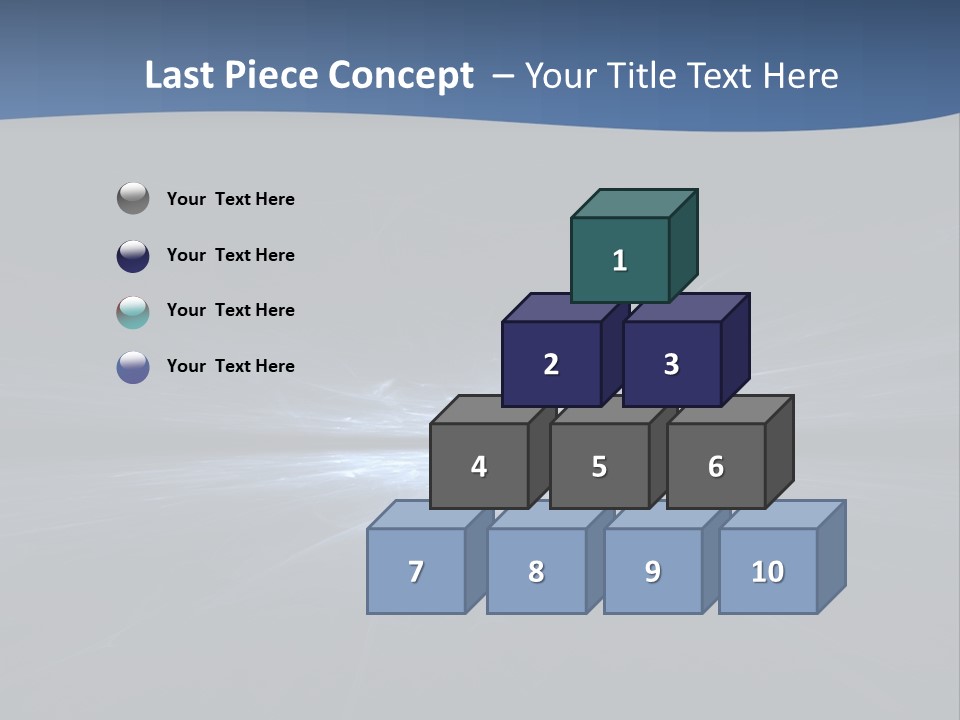 A Black And Blue Background With A White Light PowerPoint Template