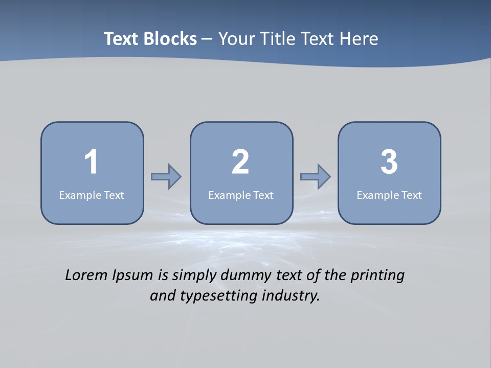 A Black And Blue Background With A White Light PowerPoint Template