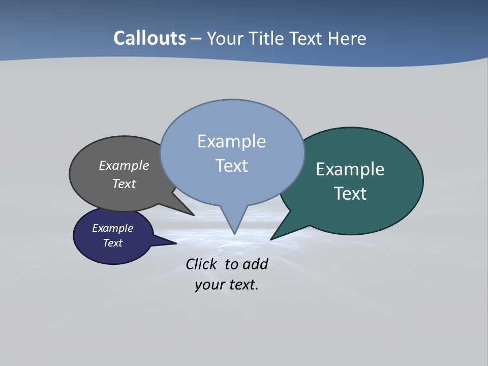 A Black And Blue Background With A White Light PowerPoint Template