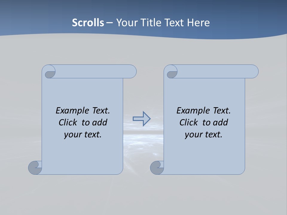 A Black And Blue Background With A White Light PowerPoint Template