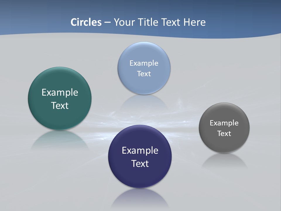 A Black And Blue Background With A White Light PowerPoint Template