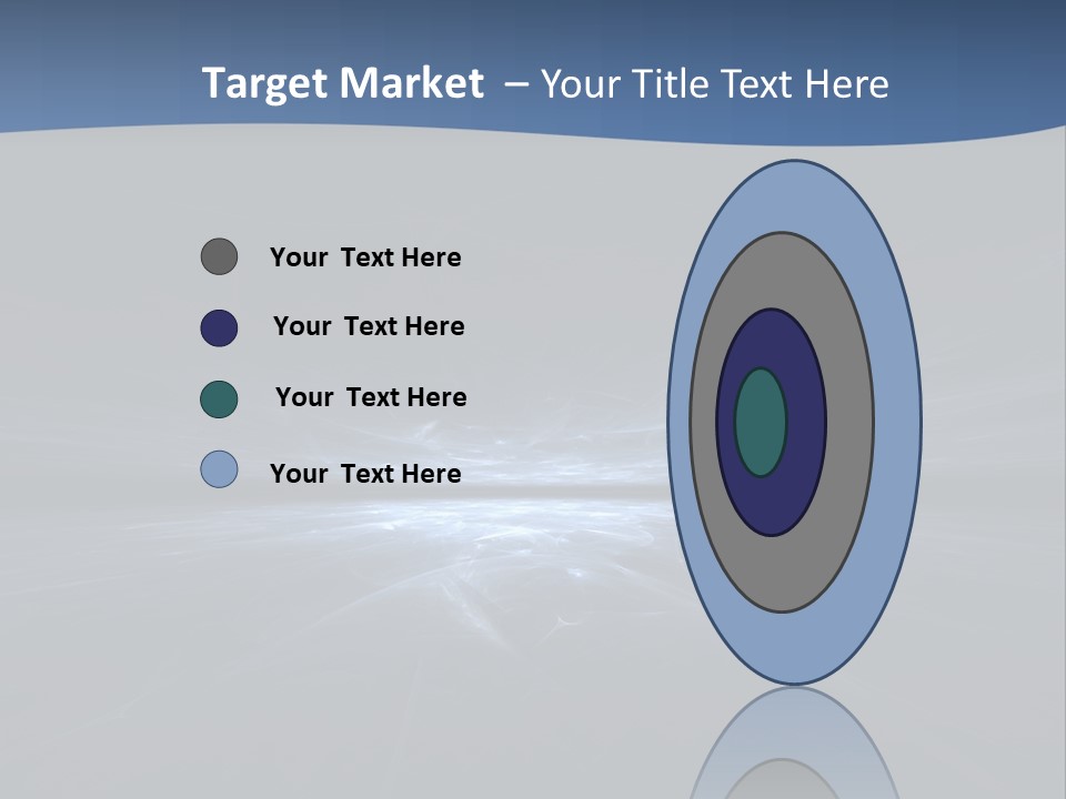 A Black And Blue Background With A White Light PowerPoint Template