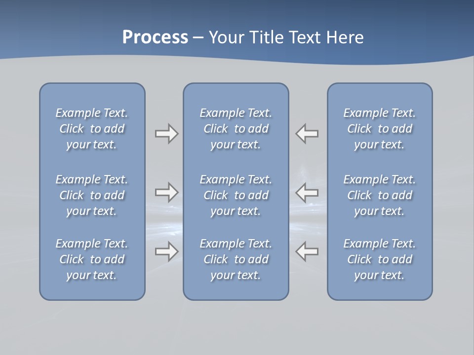 A Black And Blue Background With A White Light PowerPoint Template