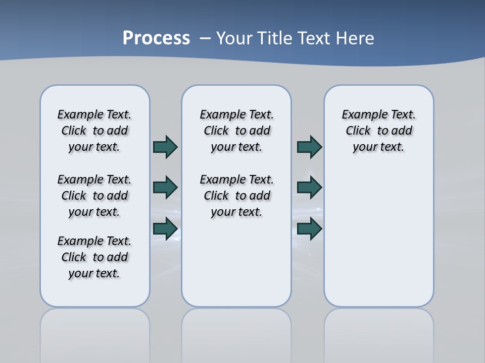 A Black And Blue Background With A White Light PowerPoint Template