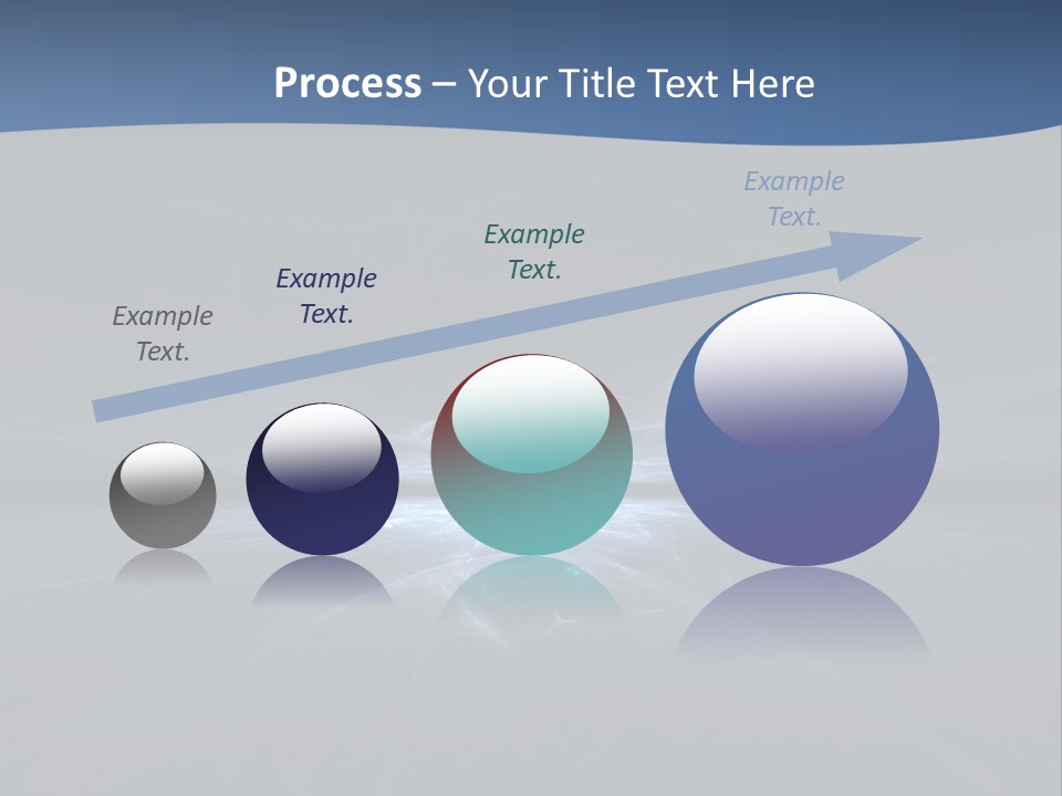 A Black And Blue Background With A White Light PowerPoint Template