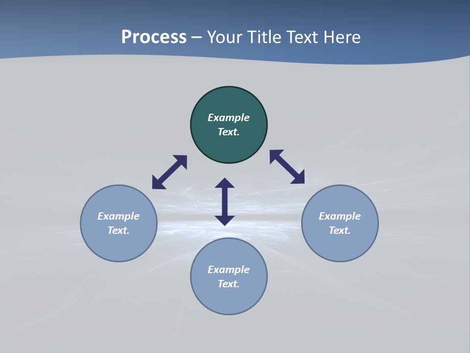 A Black And Blue Background With A White Light PowerPoint Template