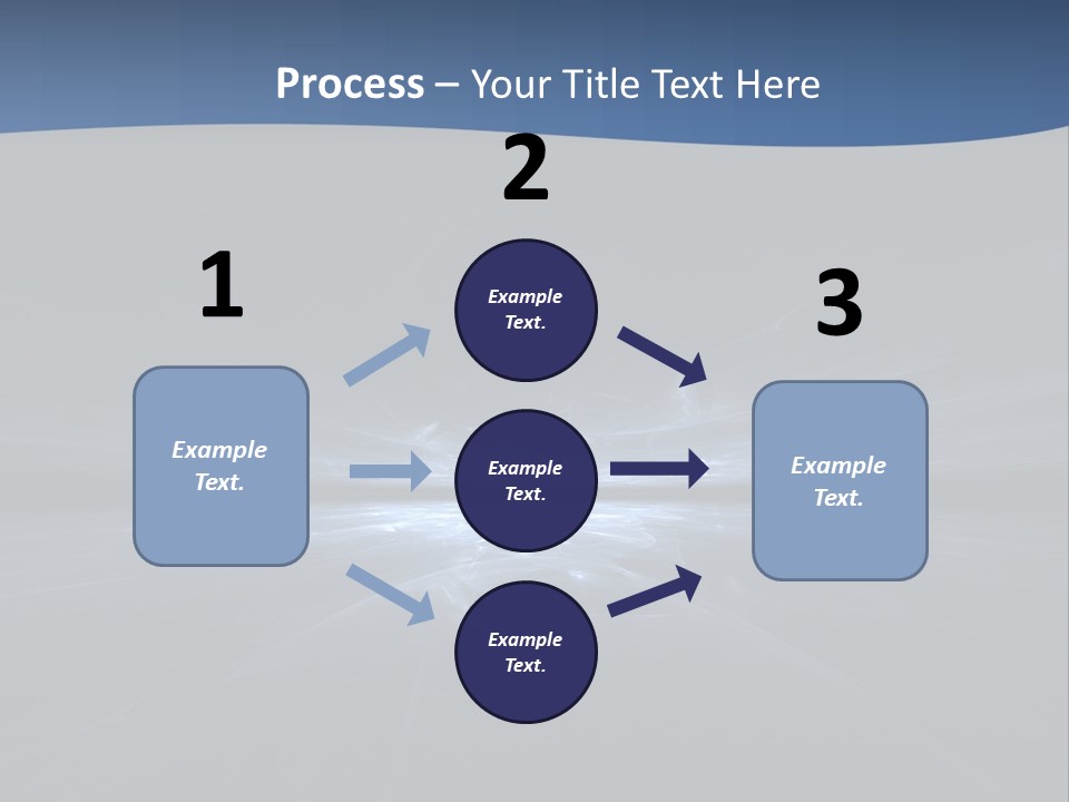 A Black And Blue Background With A White Light PowerPoint Template