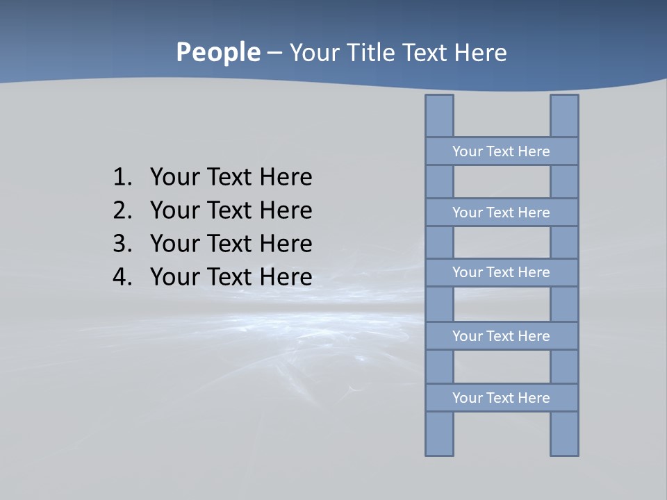 A Black And Blue Background With A White Light PowerPoint Template