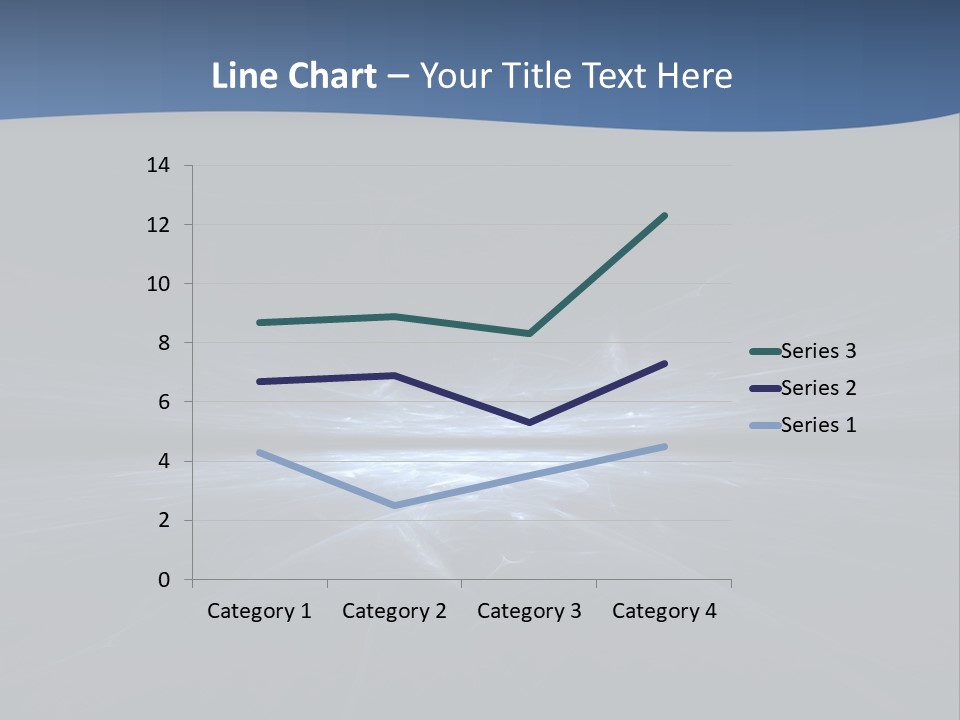 A Black And Blue Background With A White Light PowerPoint Template