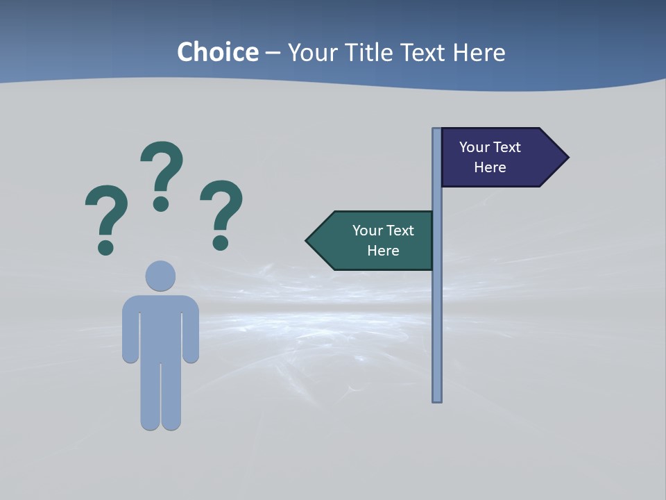 A Black And Blue Background With A White Light PowerPoint Template