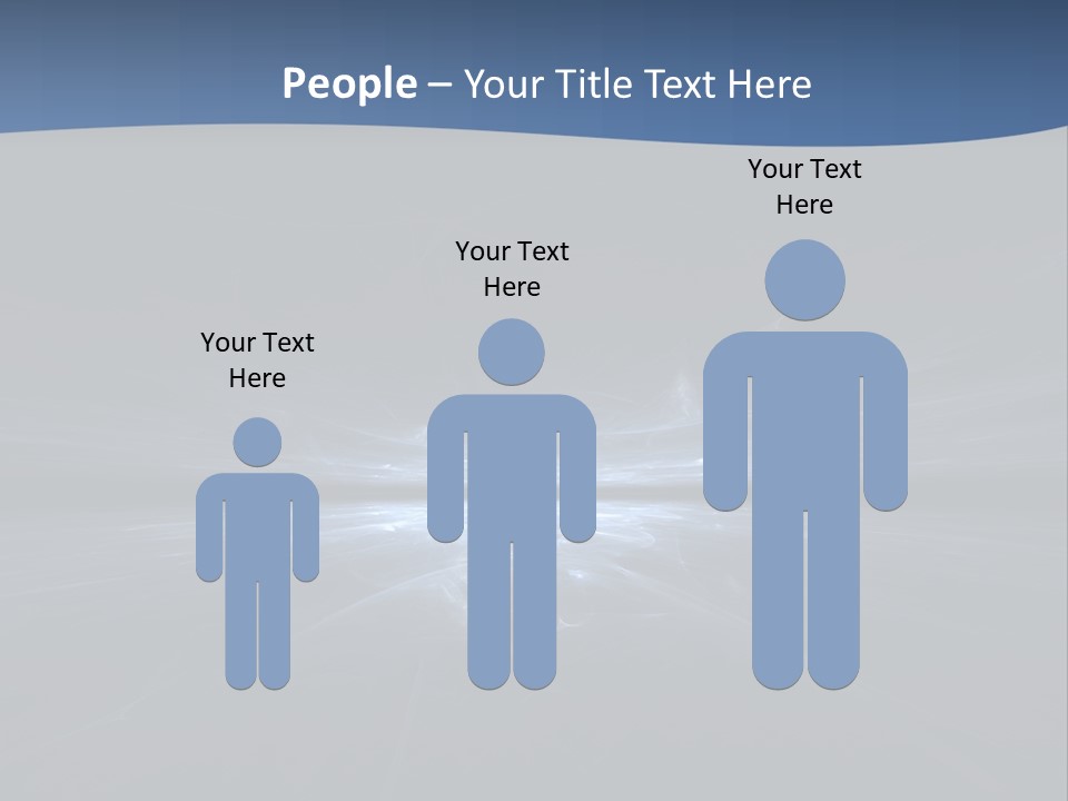 A Black And Blue Background With A White Light PowerPoint Template