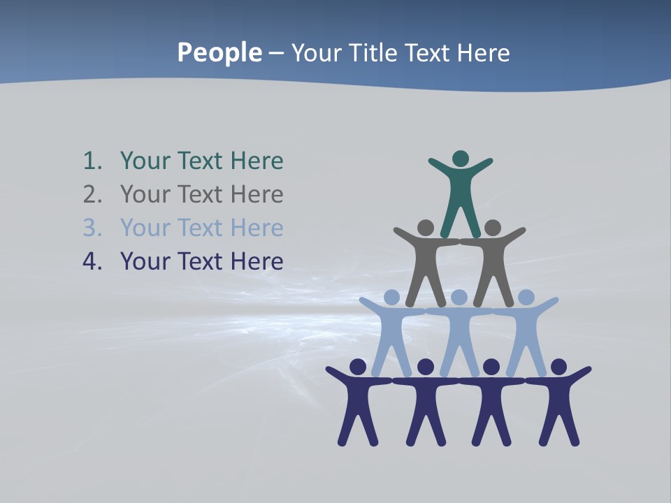 A Black And Blue Background With A White Light PowerPoint Template