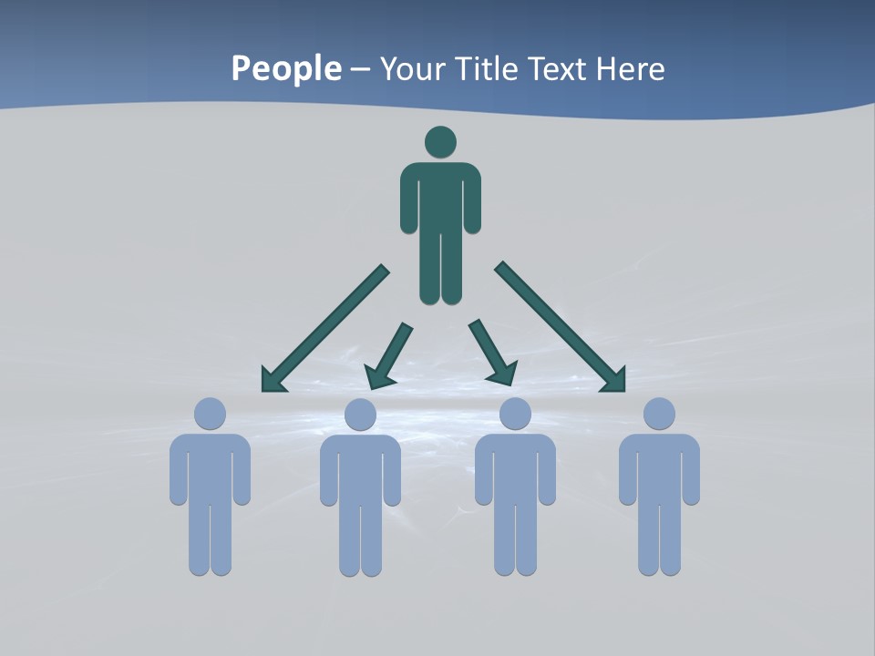 A Black And Blue Background With A White Light PowerPoint Template