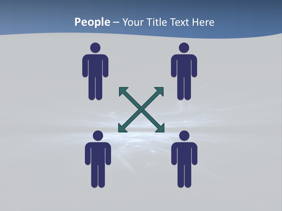 A Black And Blue Background With A White Light PowerPoint Template