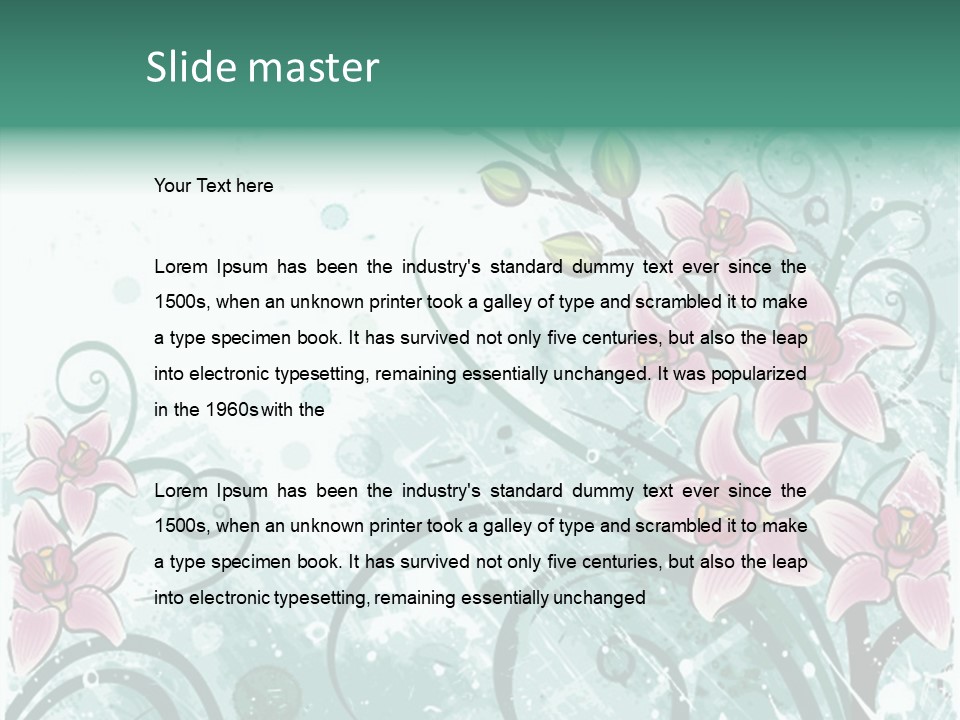 Blots Decor Stains PowerPoint Template