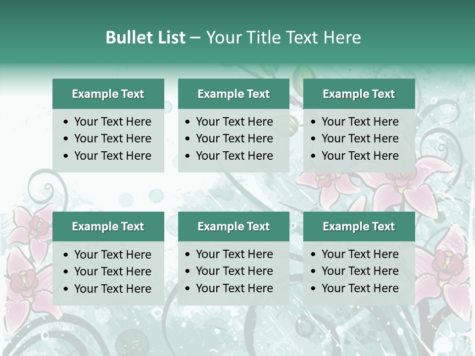 Blots Decor Stains PowerPoint Template