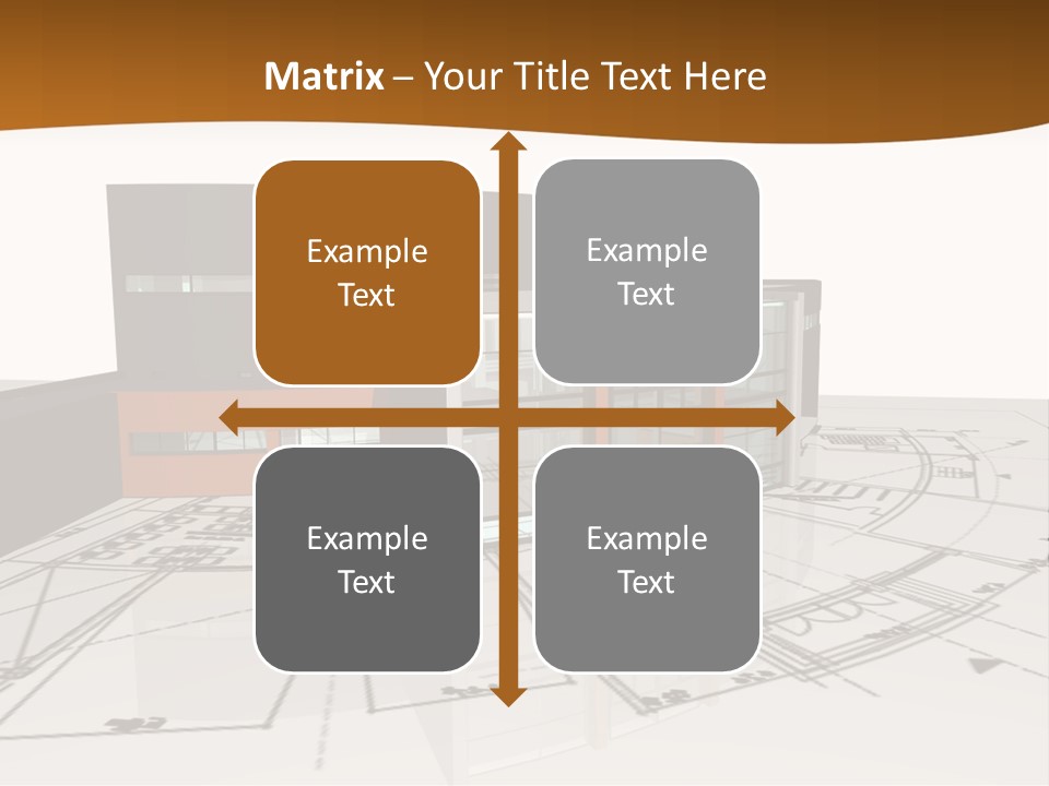 Background Orange Reflection PowerPoint Template
