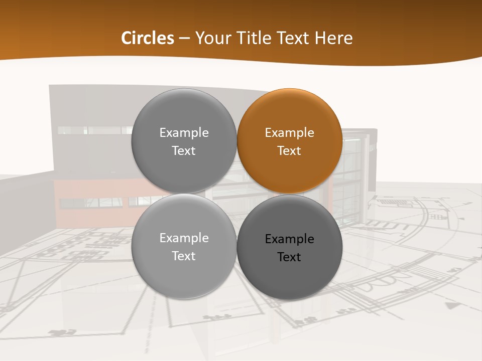 Background Orange Reflection PowerPoint Template