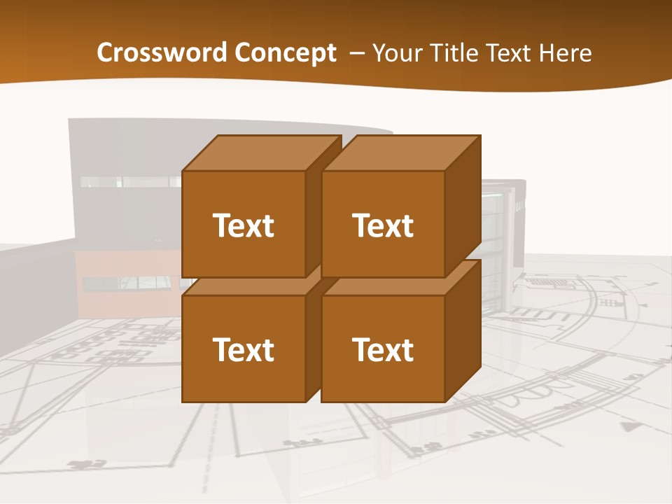 Background Orange Reflection PowerPoint Template