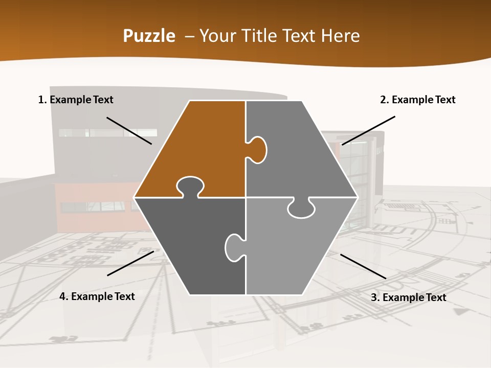 Background Orange Reflection PowerPoint Template