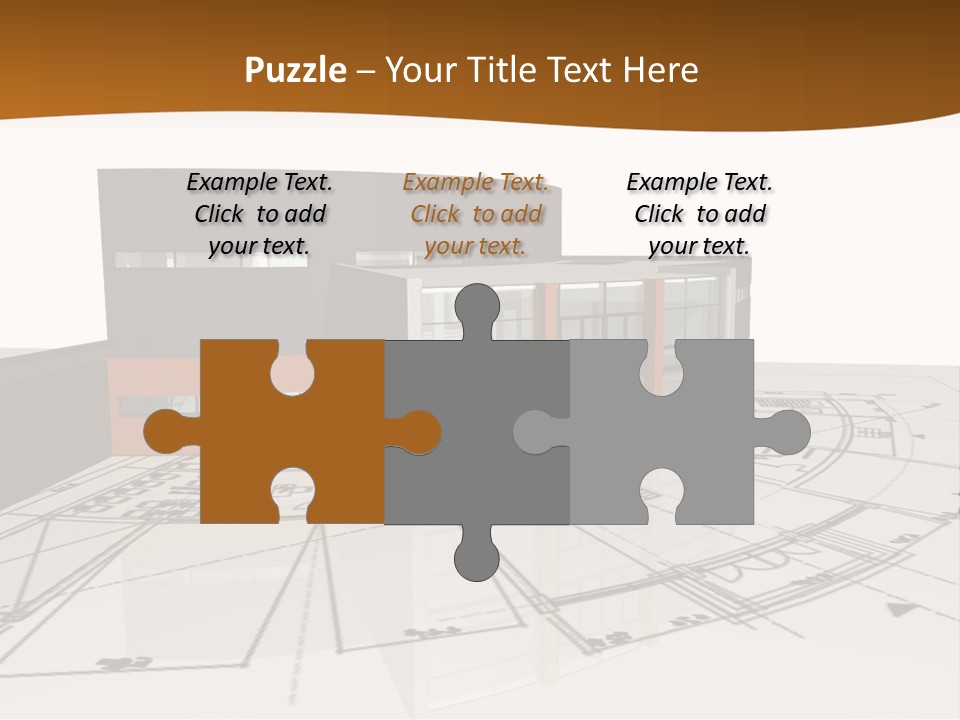 Background Orange Reflection PowerPoint Template