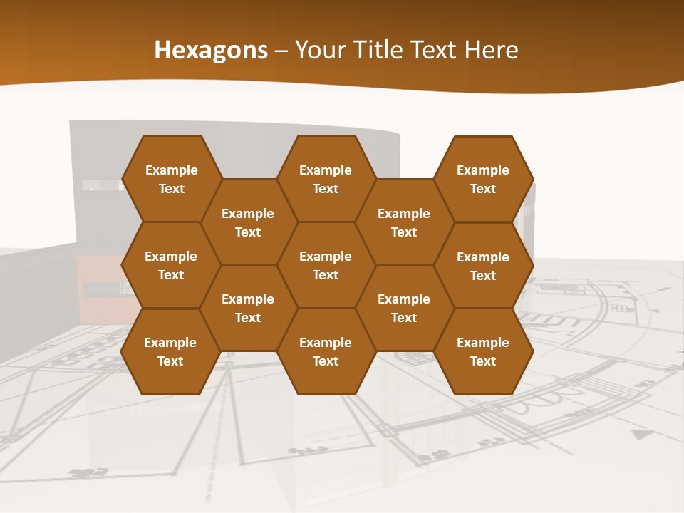 Background Orange Reflection PowerPoint Template