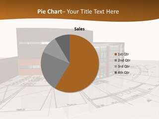 Background Orange Reflection PowerPoint Template