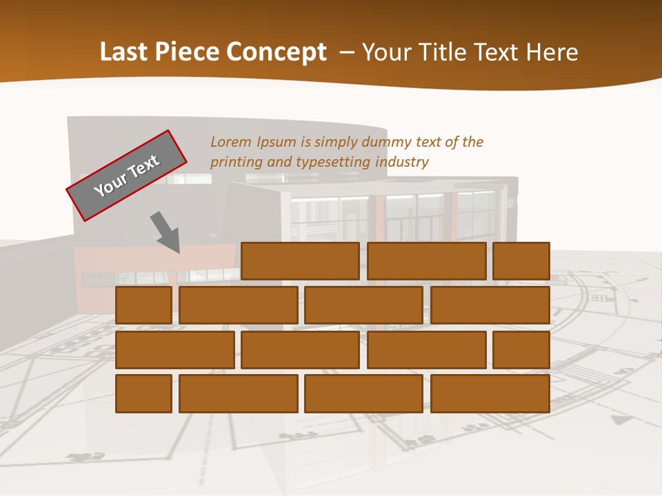 Background Orange Reflection PowerPoint Template