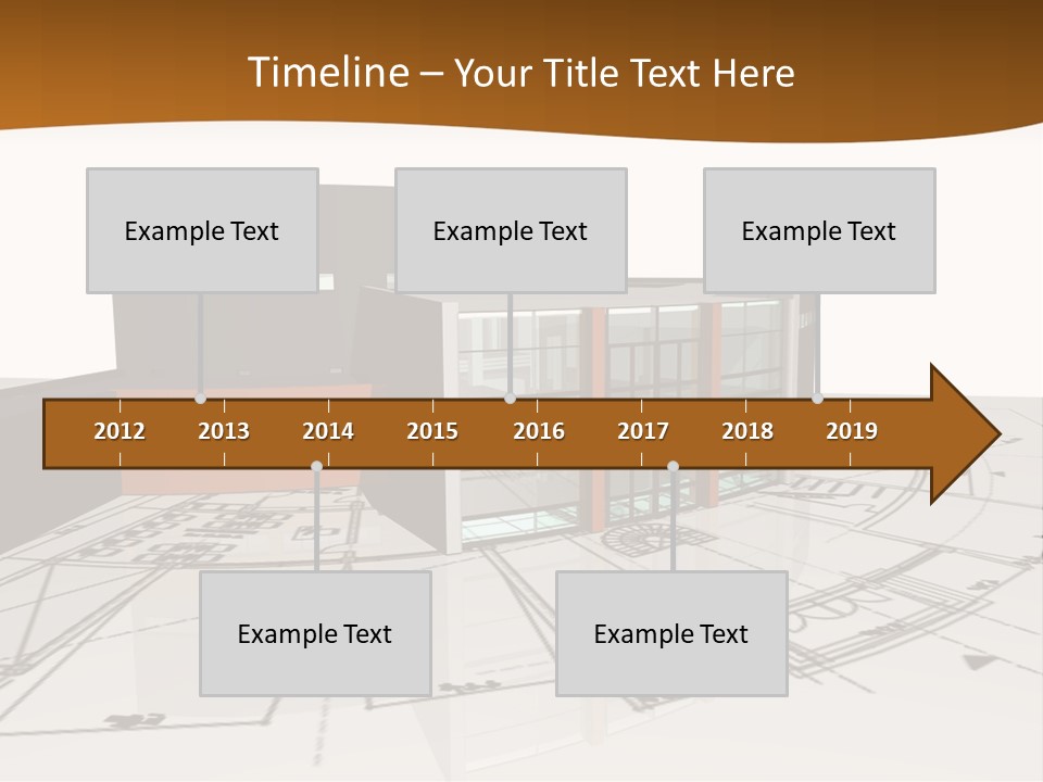 Background Orange Reflection PowerPoint Template