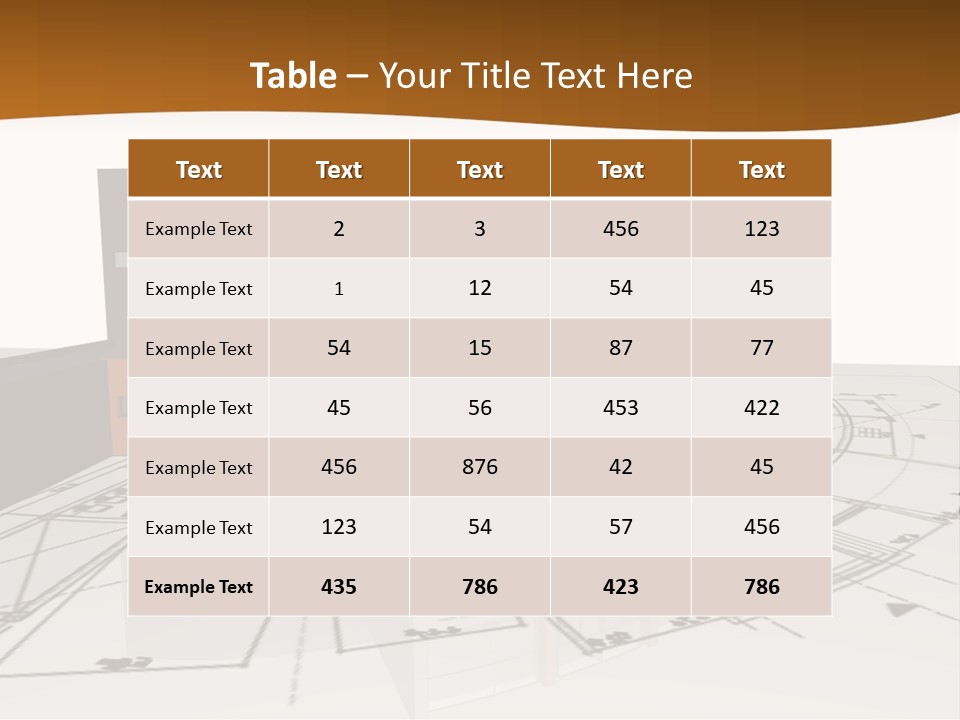 Background Orange Reflection PowerPoint Template