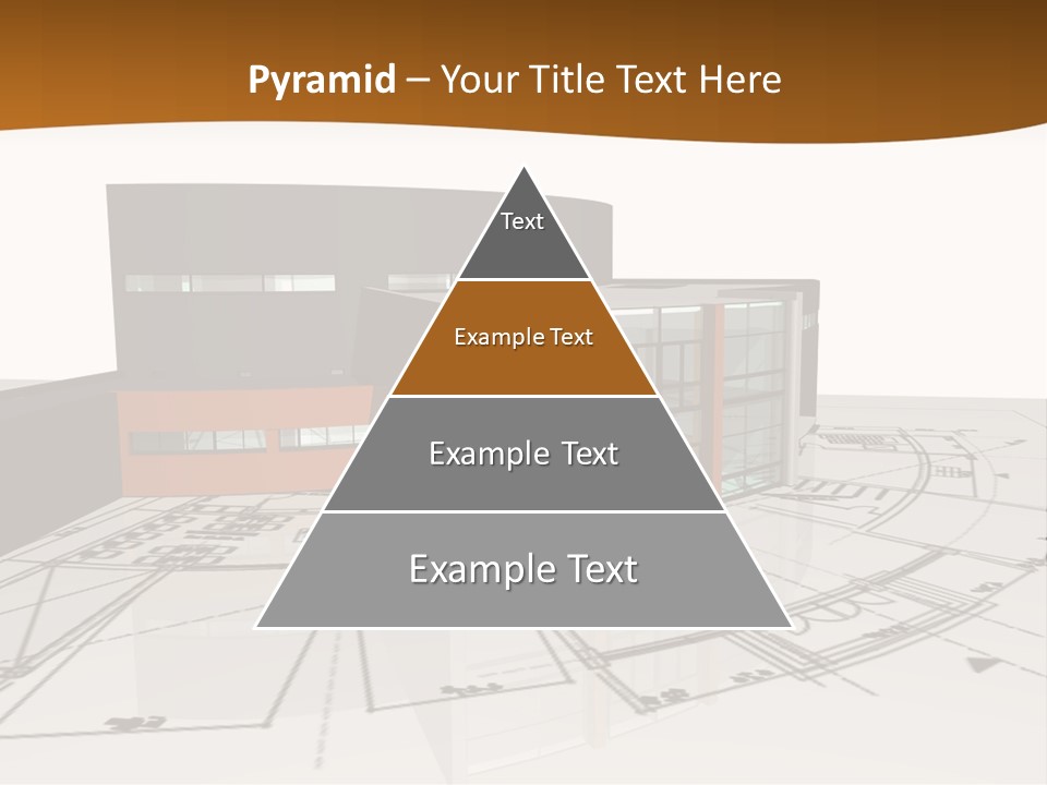 Background Orange Reflection PowerPoint Template