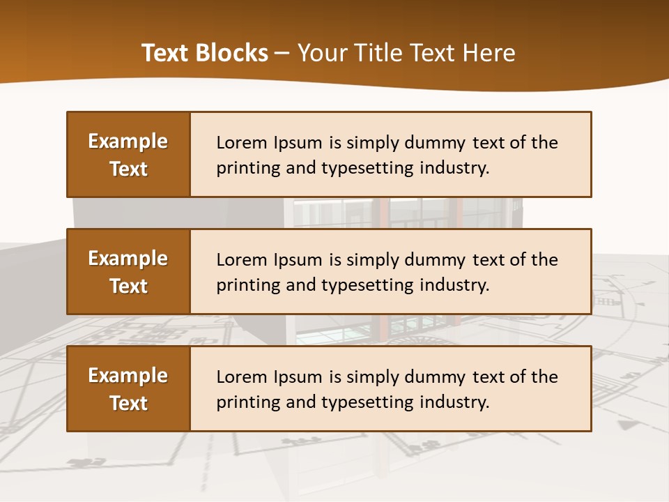 Background Orange Reflection PowerPoint Template