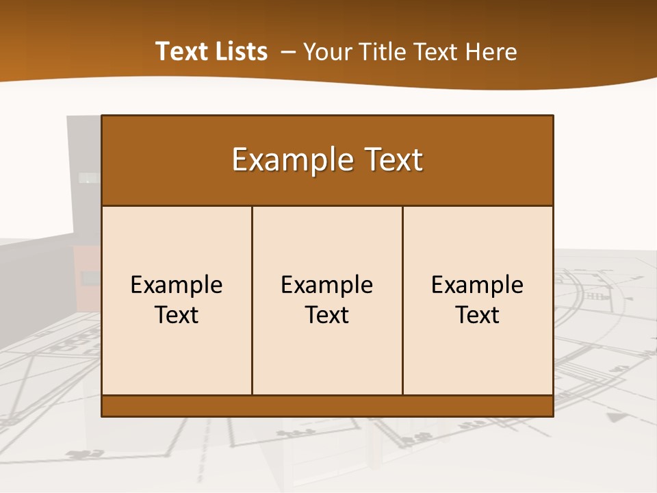 Background Orange Reflection PowerPoint Template