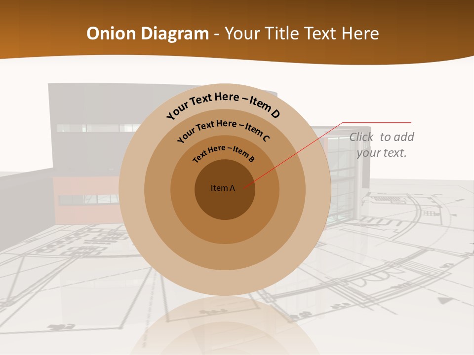 Background Orange Reflection PowerPoint Template