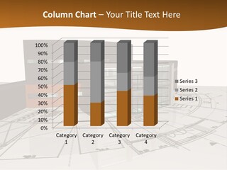 Background Orange Reflection PowerPoint Template