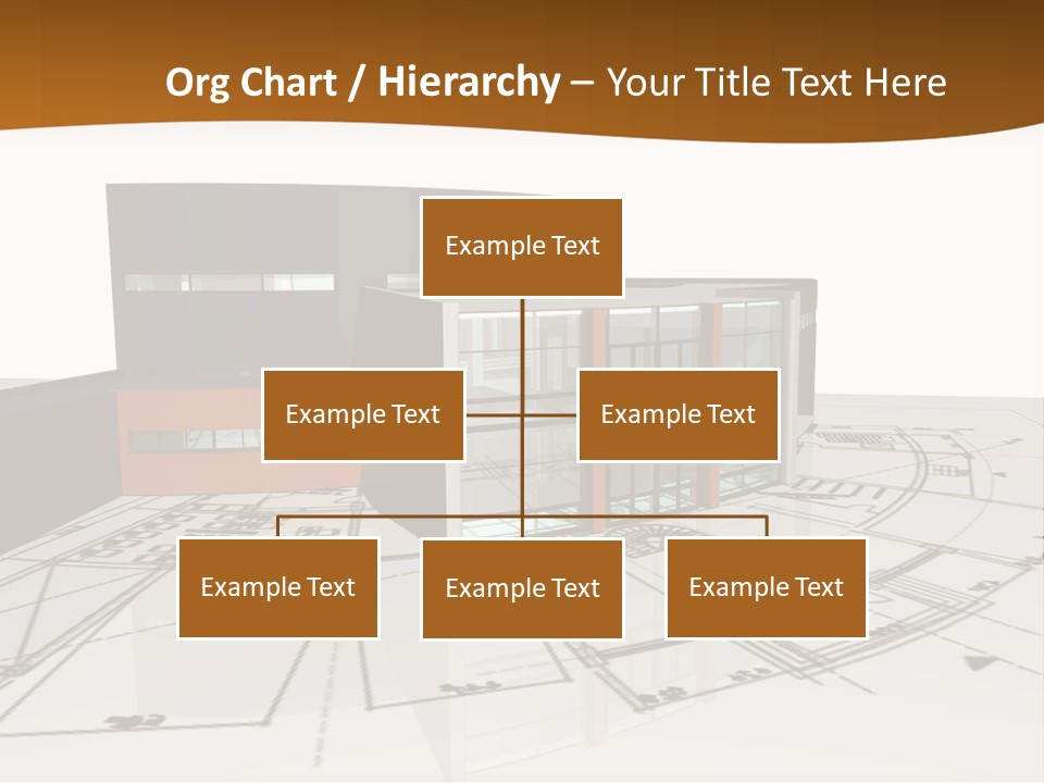 Background Orange Reflection PowerPoint Template