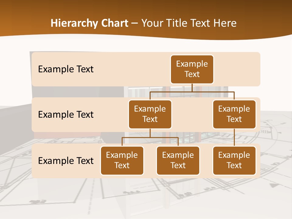 Background Orange Reflection PowerPoint Template