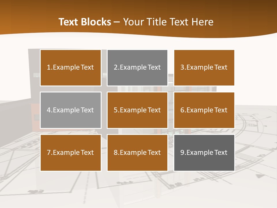 Background Orange Reflection PowerPoint Template