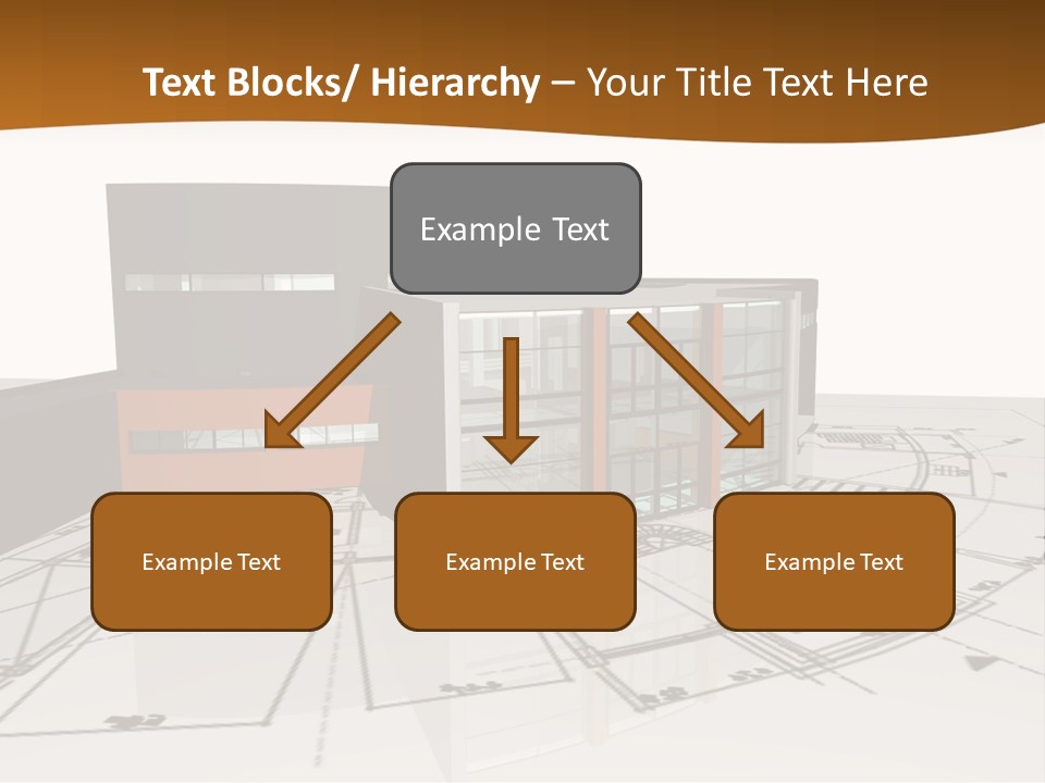Background Orange Reflection PowerPoint Template