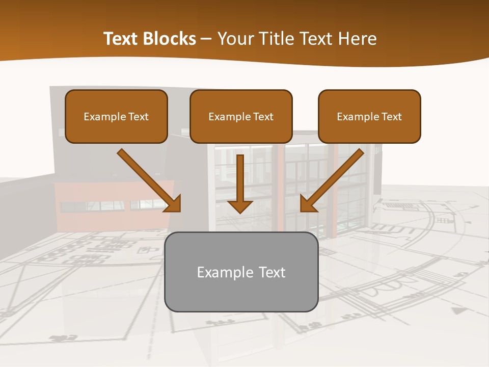 Background Orange Reflection PowerPoint Template