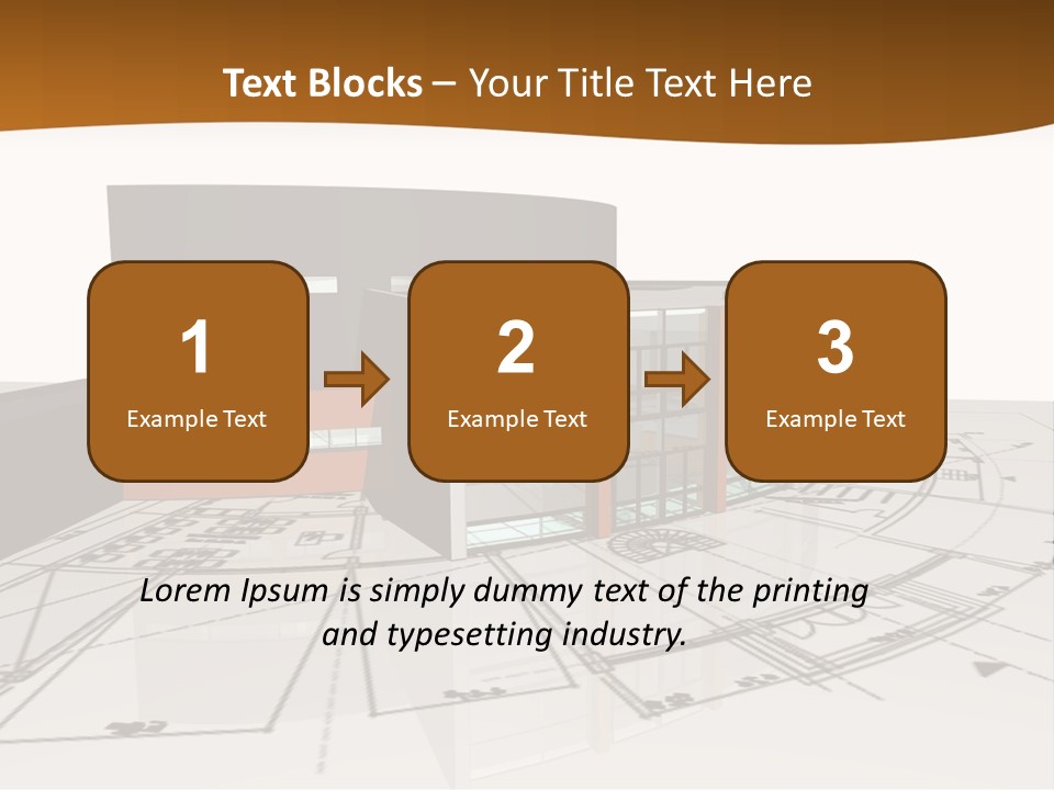 Background Orange Reflection PowerPoint Template